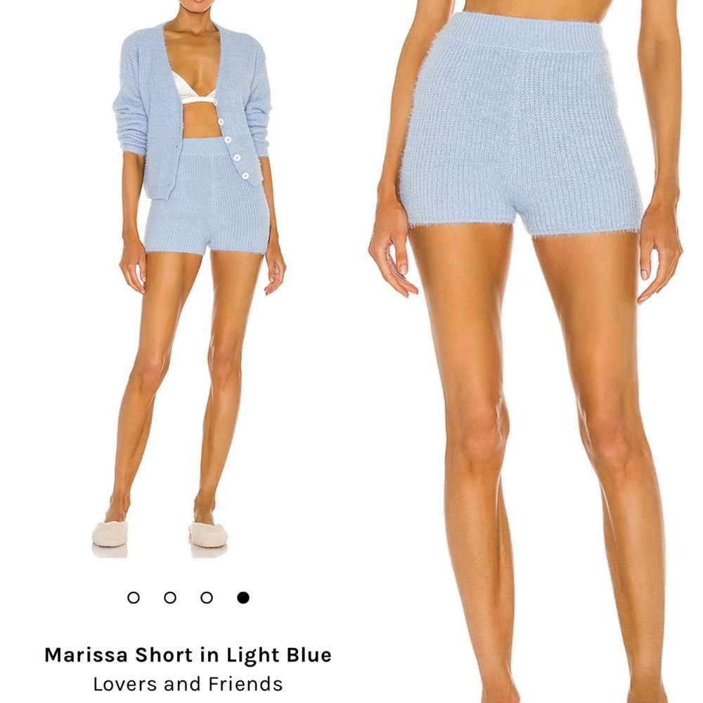LAST CHANCE! LOVERS + FRIENDS Revolve Marissa Short Light Blue NWT L shorts only - Picture 3 of 4